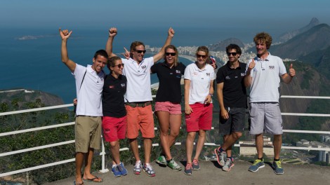 August 2014 Swiss Sailing Team in Rio for the Olympic Test event