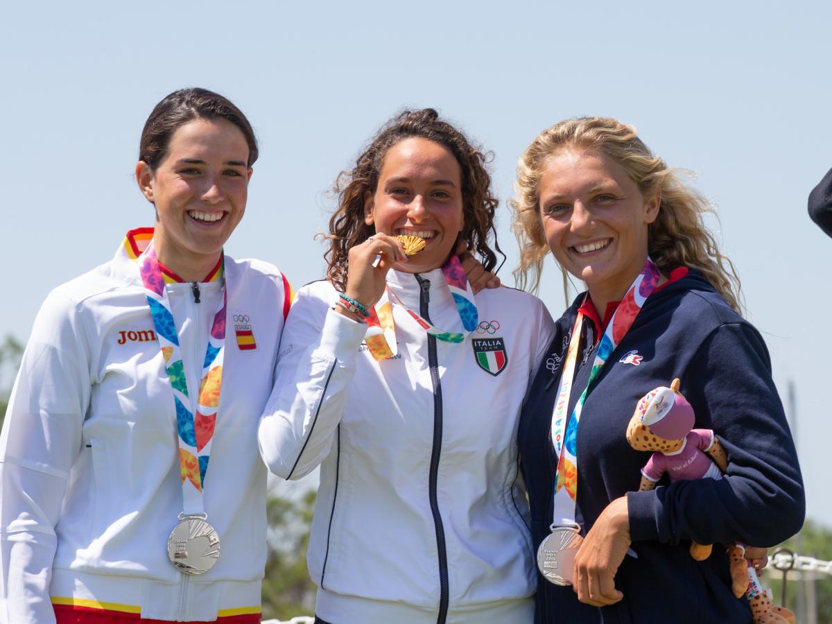 Nacra 15-Catamaran, Kiteboarding, Techno 293 Windsurfer - Youth Olympic Games - San Isidro ARG - Final results