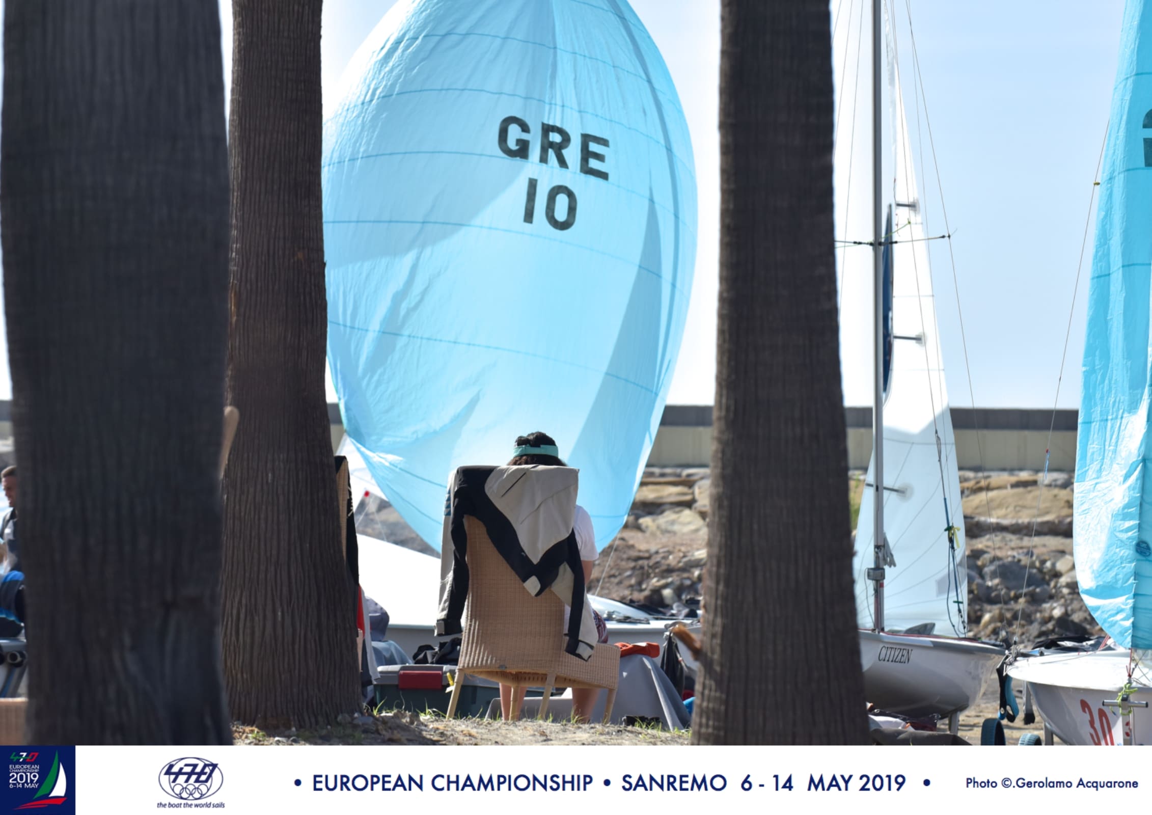 470 - European Championship 2019 - San Remo ITA - Day 2 - No wind