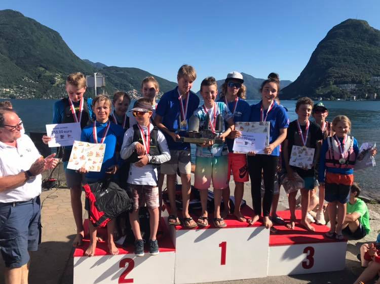 Optimist - Team Race Swiss Championship - CV Lago di Lugano - Victoire pour le CV Vevey-La Tour