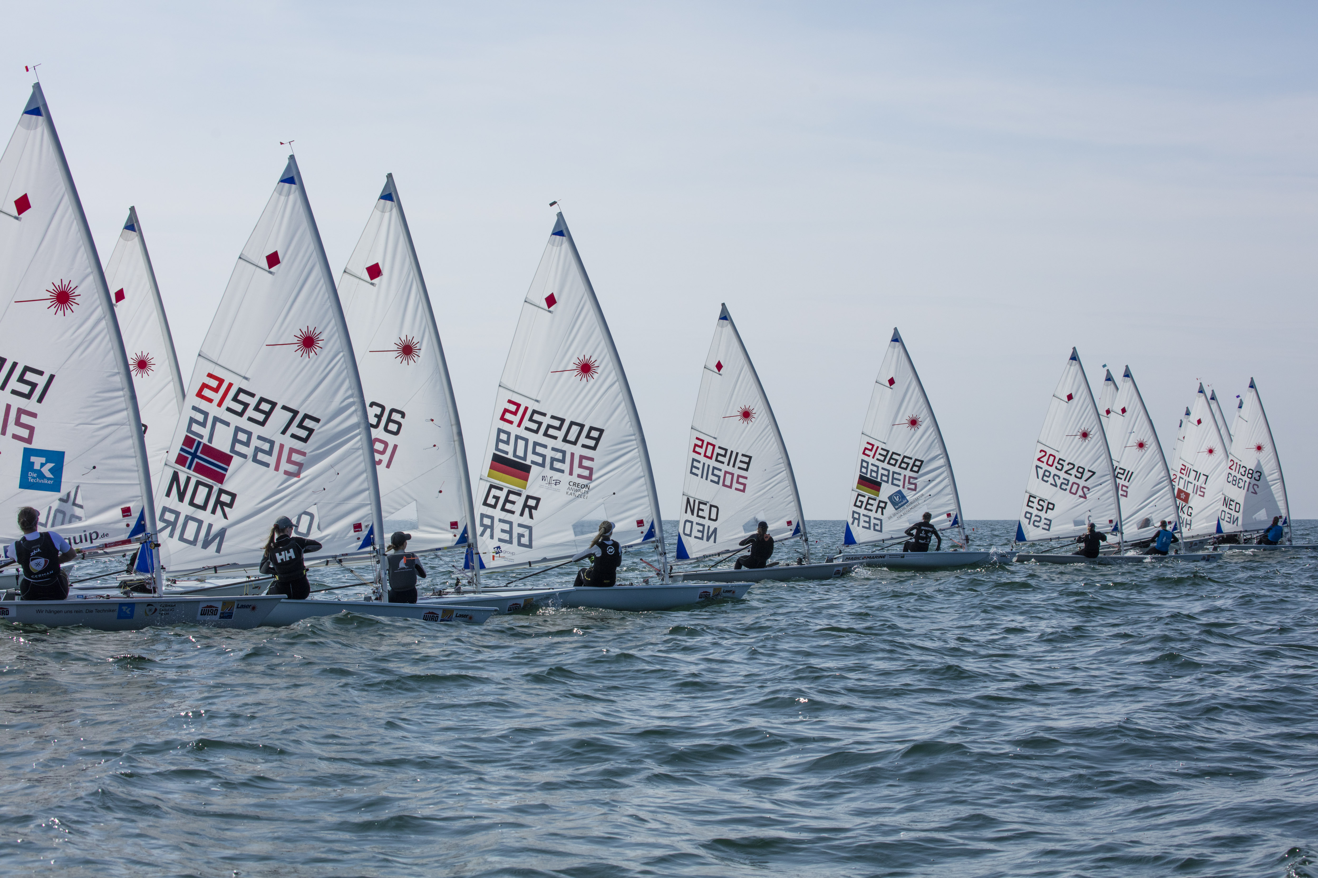 Laser - Europacup 2019 - Warnemünde GER - Day 1 - Anja Von Allmen SUI en tête !