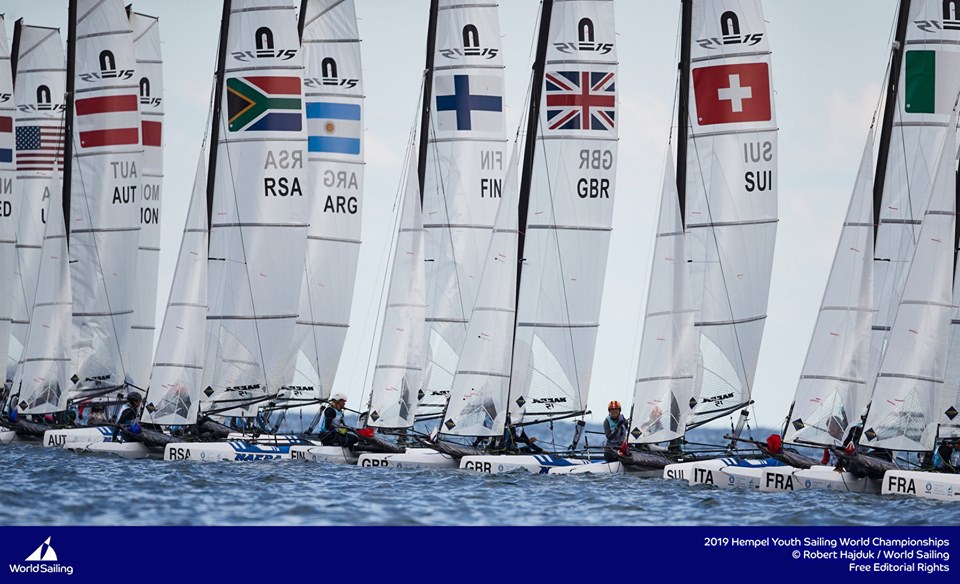 29er, 420, Laser Radial, Nacra 15, RS:X-Windsurfer - Youth World Championship 2019 - Gdynia POL - Day 2