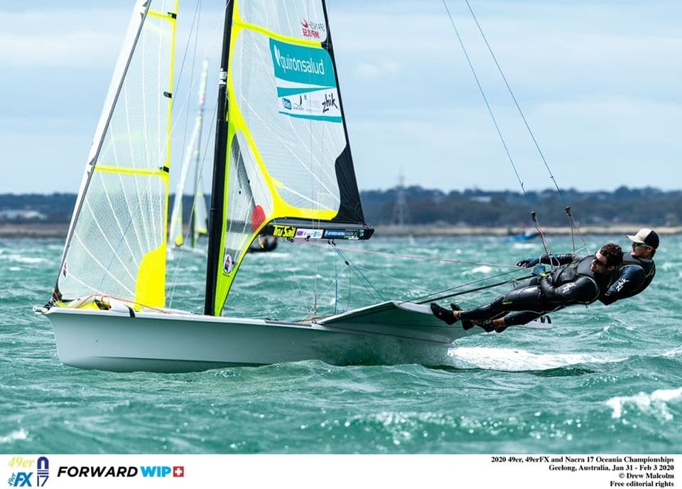 49er, 49erFX, Nacra 17 - Oceania Championship 2020 - Geelong AUS - Day 3