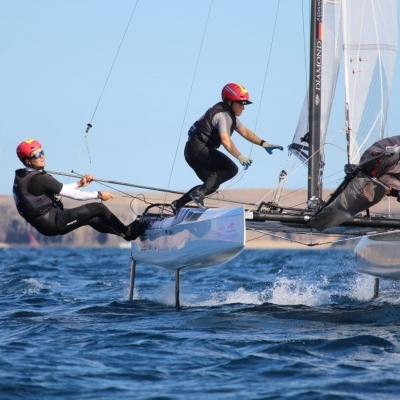 Finn, Nacra 17 - Olympic Winter Series - Lanzarote ESP - Day 2